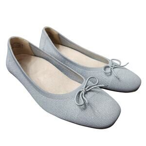 Vionic Klara Knit Silver Ballet Flat Silver Size 8.5